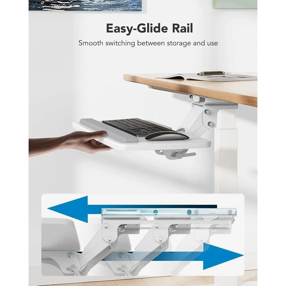 HUANUO Adjustable Keyboard Tray Under Desk 25